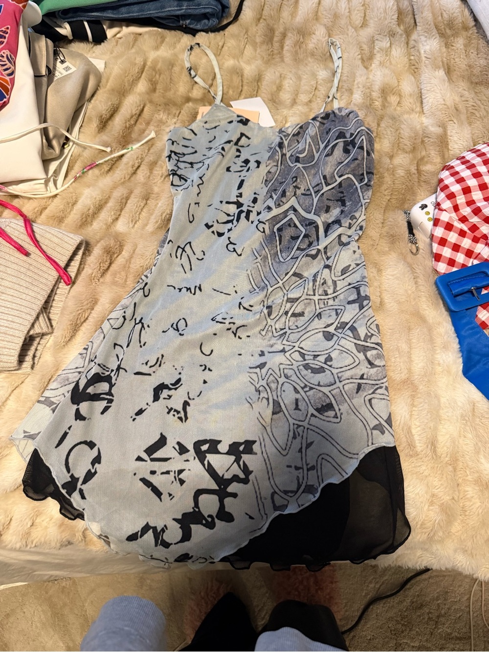 Brand New w/ Tags - Tiger Mist Printed Spaghetti-Strap Dress